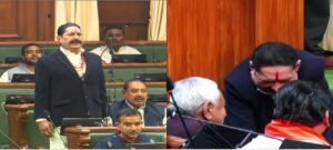 সুট-বুট পরে বিধানসভায় ‘ছোট সরকার’! শপথ নিয়েই সোজা গিয়ে ধরলেন নীতীশের পা!