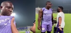 ইমপ্যাক্ট প্লেয়ার না কি প্র্যাঙ্ক মাস্টার? কেকেআর প্র্যাকটিসে ক্যারিবিয়ান তারকার সঙ্গে যা ঘটল, চোখ কপালে সমর্থকদের!