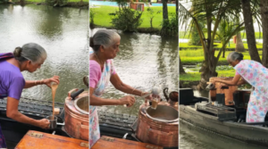 জলে ভাসে ‘চায়া চাচি’র নৌকা, ব্যাকওয়াটারের গন্ধে মিশে আছে আতিথেয়তা! ভাইরাল কেরালার এই বৃদ্ধা