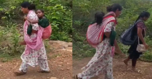 মানবিকতার অনন্য নজির: পিঠে করে ৬ কিমি পথ পাড়ি দিয়ে অসুস্থ ছাত্রকে হাসপাতালে নিয়ে গেলেন ওয়ার্ডেন!