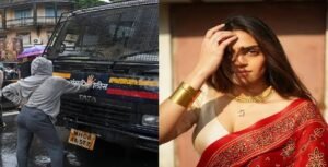 প্রিজন ভ্যানের সামনে একা বুক চিতিয়ে দাঁড়িয়ে তরুণী মডেল! কে এই নিট আন্দোলনের নতুন সেনসেশন রিয়া আহির?