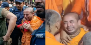মায়ের শেষকৃত্যে মাত্র ৫ ঘণ্টার প্যারোল! মন্দিরের মূর্তিতে হাত ছোঁয়াতেই অঝোরে কেঁদে ভাসালেন চিন্ময়কৃষ্ণ দাস