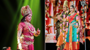 ৭৭ বছর বয়সেও মঞ্চে আগুন! মা দুর্গার রূপে হেমা মালিনীর রূপ ও নাচে মুগ্ধ নেটদুনিয়া!